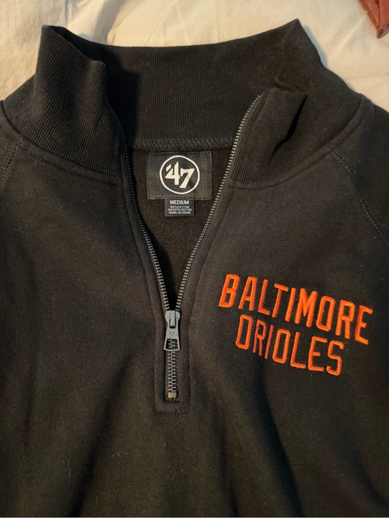 47 Other - New With Tags 47 Men's Baltimore Orioles Black Quarter-Zip Pullover